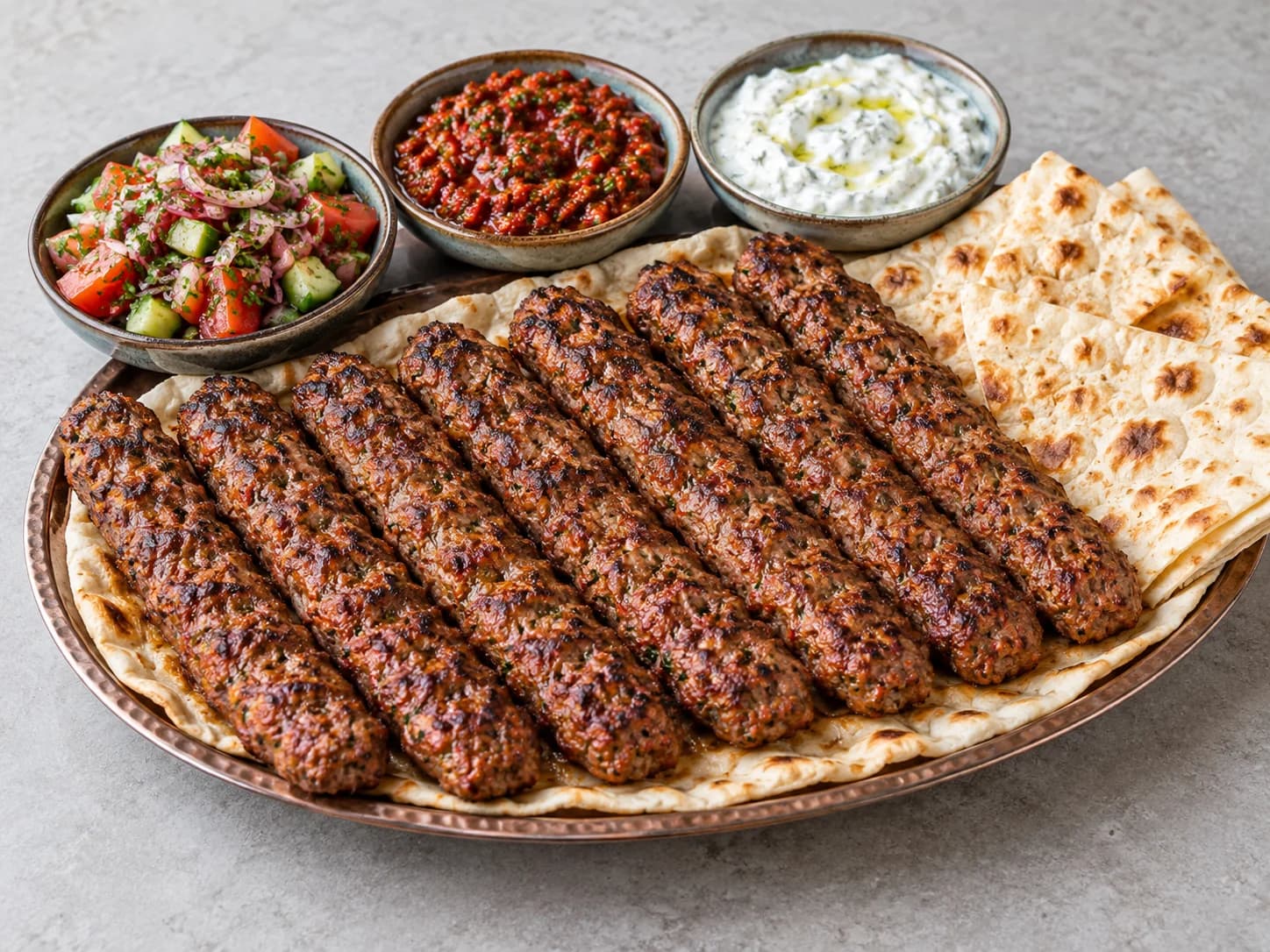 Urfa Kebap 1 Kilogram için temsili sunum