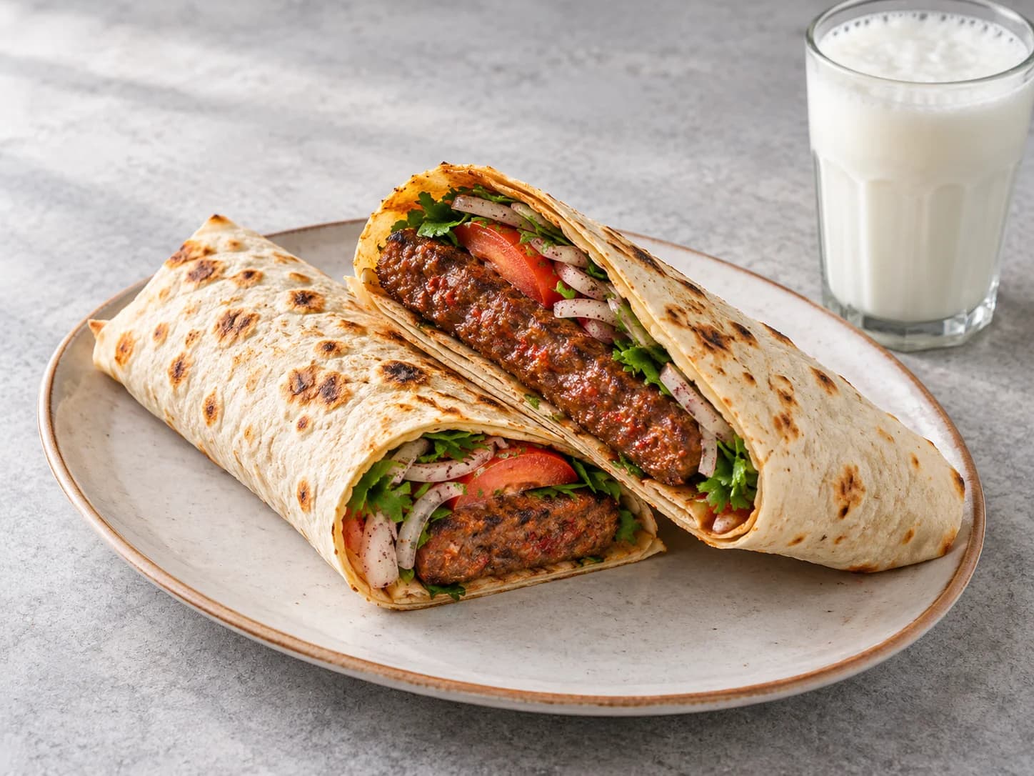 Urfa Kebap Dürüm için temsili sunum