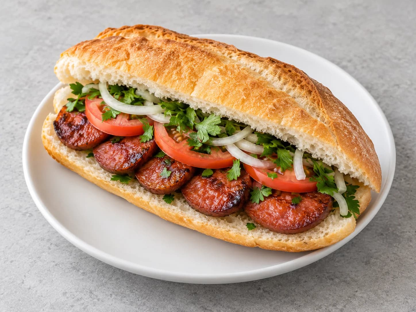 Yarım Ekmek Sucuk için temsili sunum